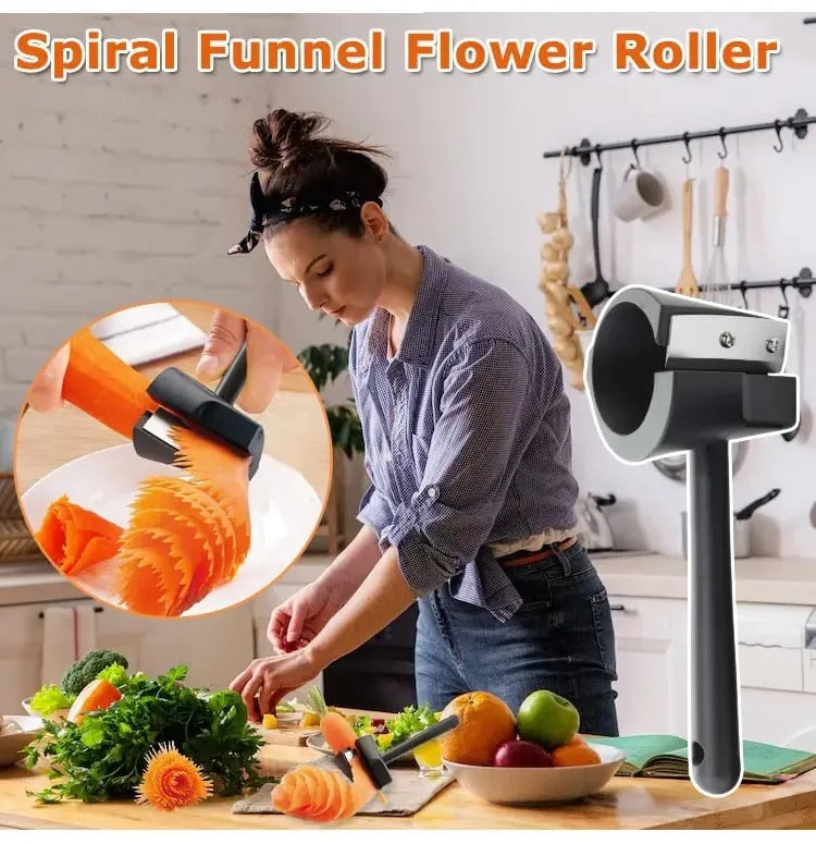 Spiral Funnel Flower Roller