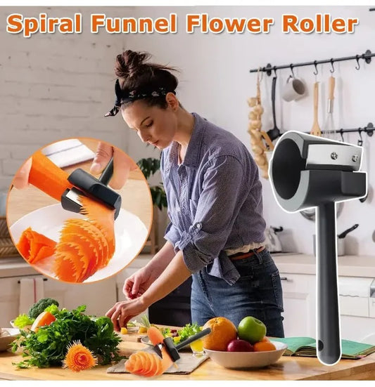 Spiral Funnel Flower Roller