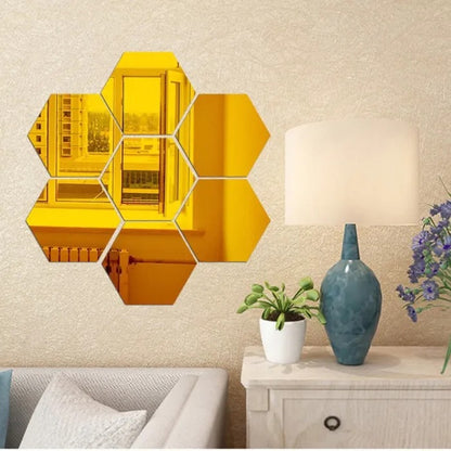 Hexagon Acrylic Wall Mirror