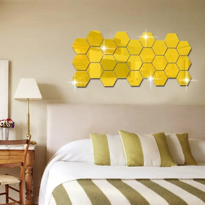 Hexagon Acrylic Wall Mirror