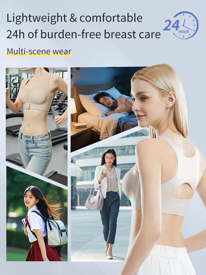 Invisible Anti-sagging Bra For Posture Correcting Day To Night Wearable One-piece Hollow Back Non-stuffy