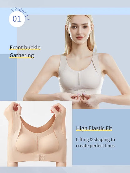 Invisible Anti-sagging Bra For Posture Correcting Day To Night Wearable One-piece Hollow Back Non-stuffy