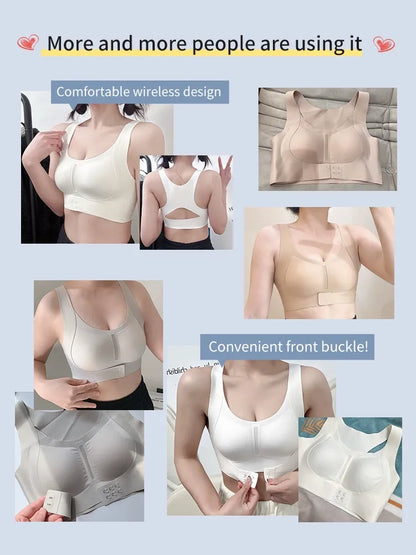 Invisible Anti-sagging Bra For Posture Correcting Day To Night Wearable One-piece Hollow Back Non-stuffy