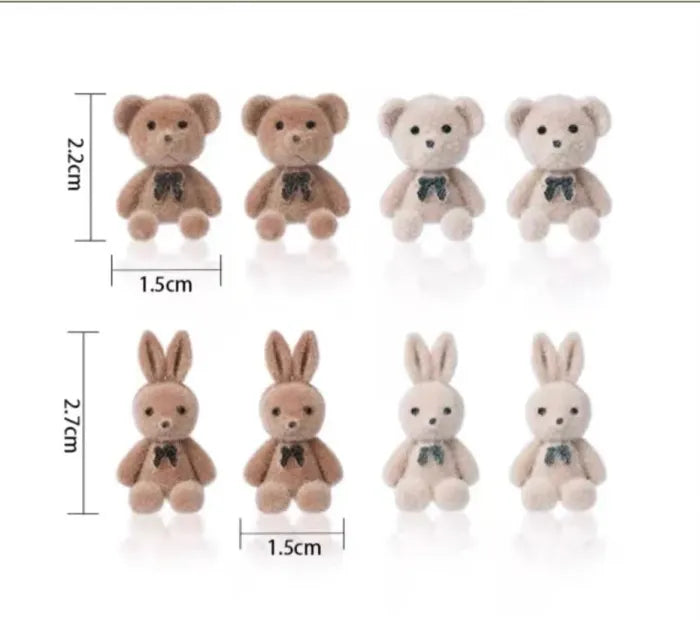 TeddyBear +Rabbit Earrings - Korean Style
