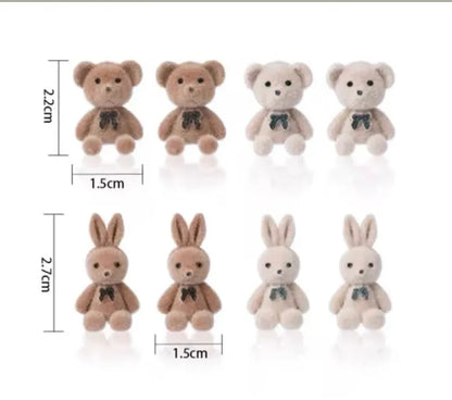 TeddyBear +Rabbit Earrings - Korean Style