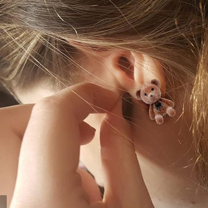 TeddyBear +Rabbit Earrings - Korean Style