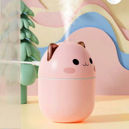 Cute Cat Air Humidifier with Night Light