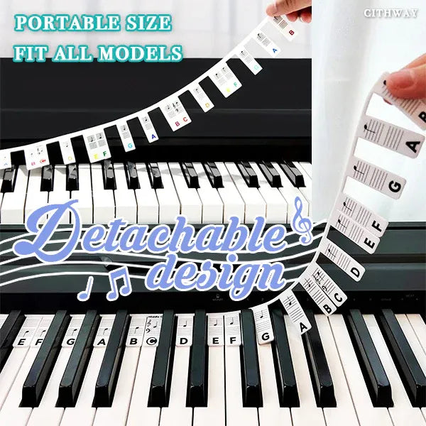 Detachable Piano Note Guide