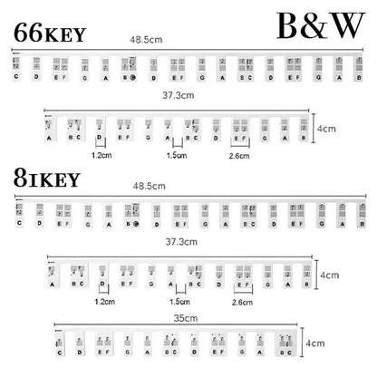 Detachable Piano Note Guide