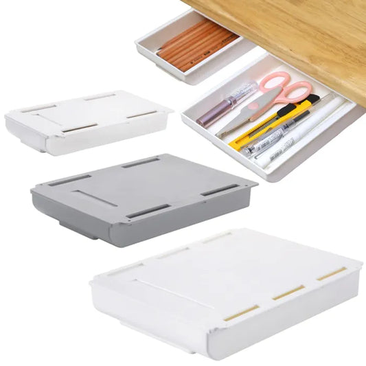Desk Organizers Storage Drawer Self-adhesive Storage Box Office Stationery Tools Organizers