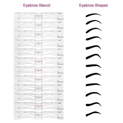 Eyebrow Stencil Kit (12 Pack)