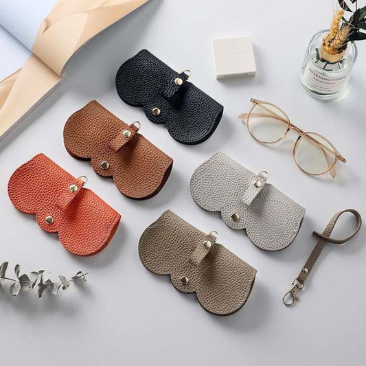 Soft PU Leather Sunglasses Bag