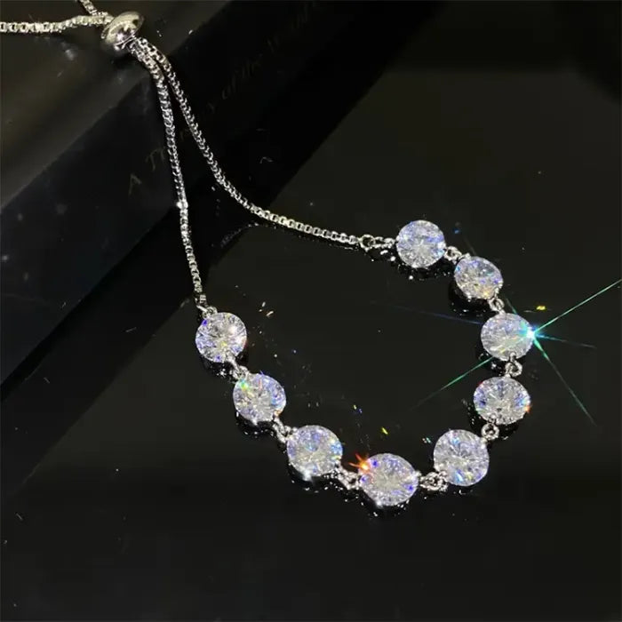 Crystal Zircon Adjustable Bracelet