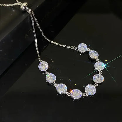 Crystal Zircon Adjustable Bracelet