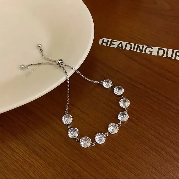 Crystal Zircon Adjustable Bracelet