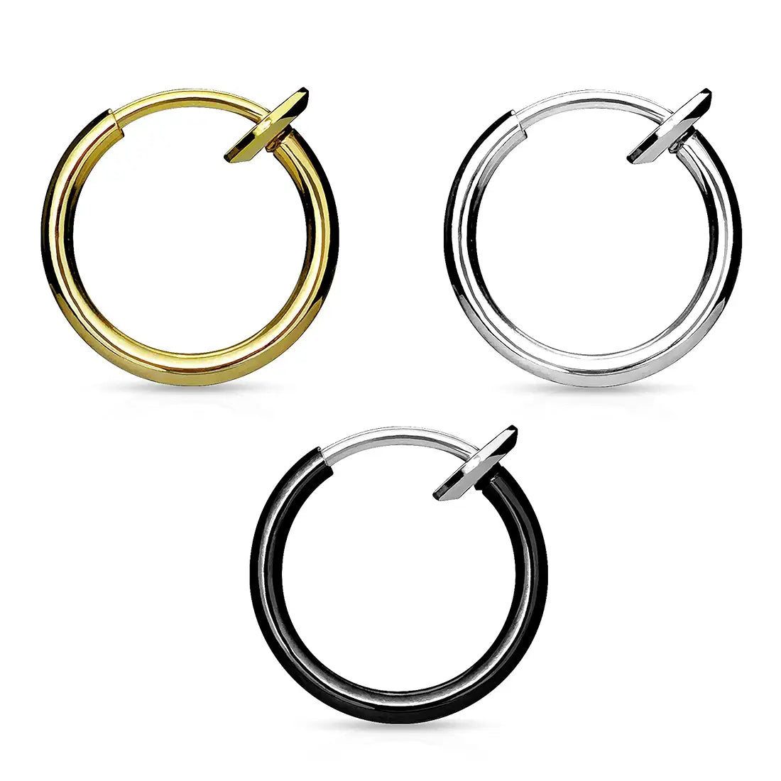 Retractable Hoop Nose/Lip/Earrings