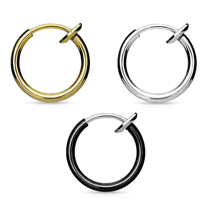 Retractable Hoop Nose/Lip/Earrings