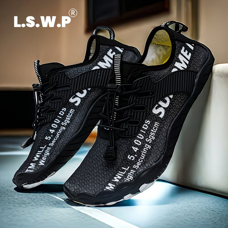 Men's Lightweight Quick-Dry Water Shoes – Non-Slip PU Sole
