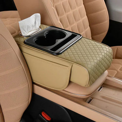 🧻Free Tissue + Car Armrest Heightening Pad (Integrated Pressurized, Multifunctional)