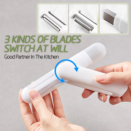 3-in-1 Multifunctional Rotary Peeling Knife