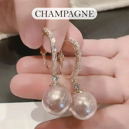 High Quality-Elegant Lightweight Pearl Drop Earrings
