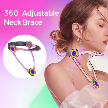 360° Adjustable Neck Brace – Relieves pain & tension, corrects forward head posture. Breathable foam, fits all. Office & travel ready!