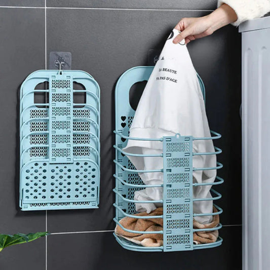 Foldable Wall-Mounted Laundry Basket
