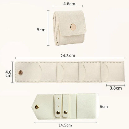 Ring storage leather pouch