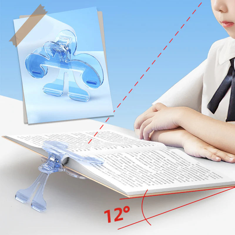 Multifunctional and Portable Transparent Book Page Holder