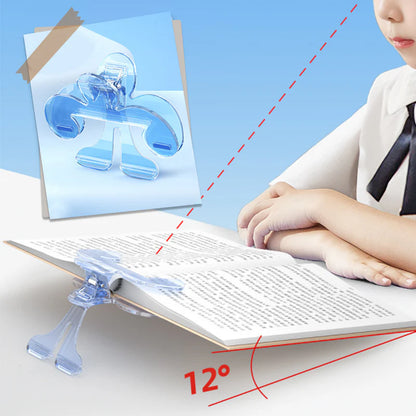 Multifunctional and Portable Transparent Book Page Holder