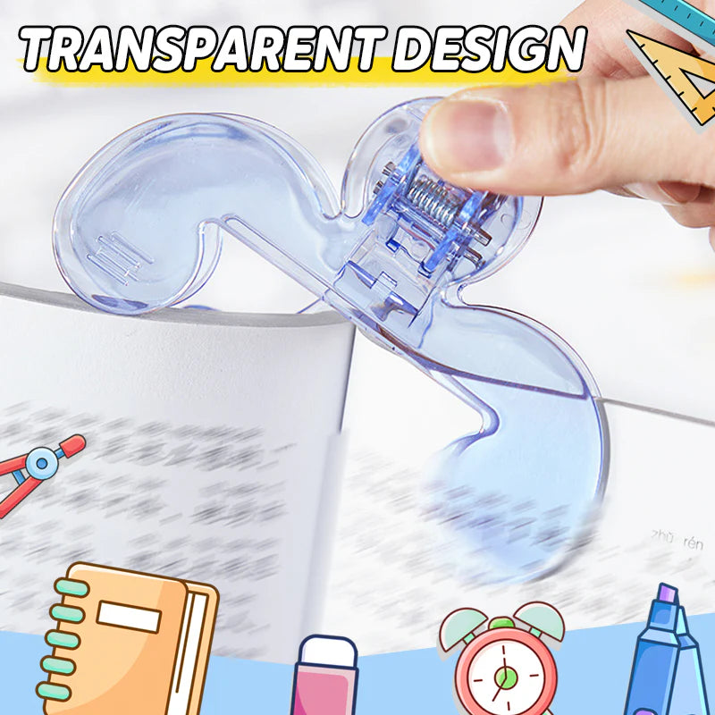 Multifunctional and Portable Transparent Book Page Holder