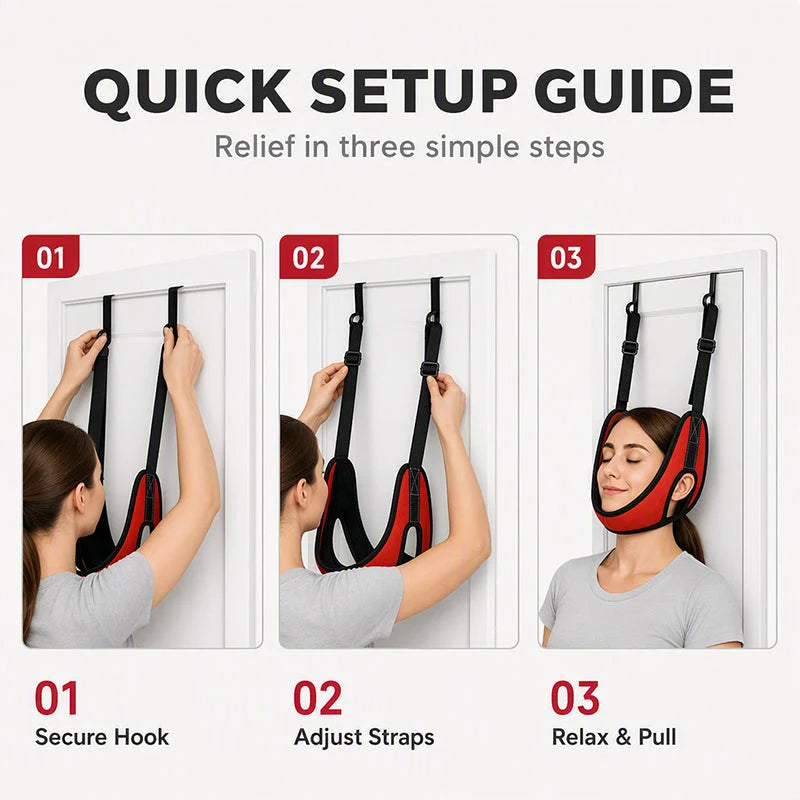 Over Door Cervical Traction Device for Neck Pain Relief