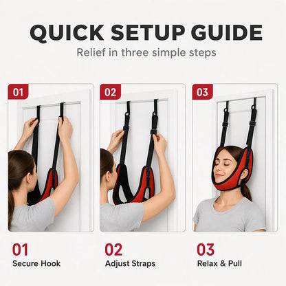 Over Door Cervical Traction Device for Neck Pain Relief