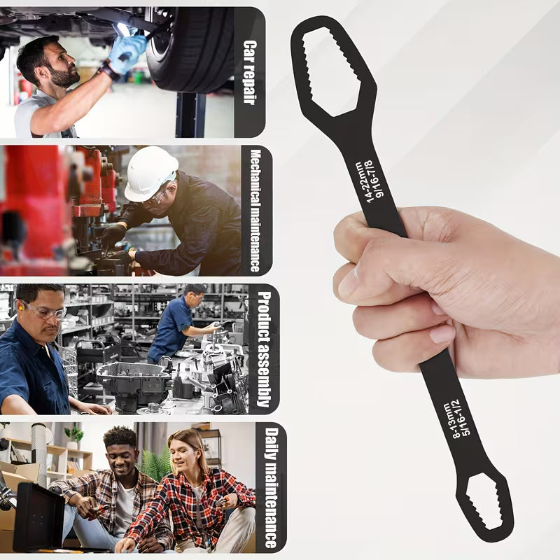 4pcs Heavy Duty Double Head Wrench Set