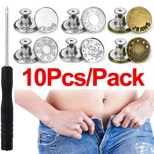 A button for adjusting waist circumference, a gadget for tightening waist circumference