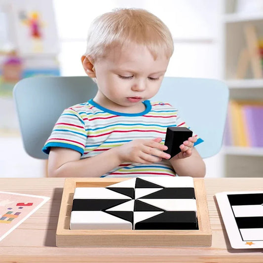 Kids Educational Hidden Block Puzzle Toy | Montessori Logic Game