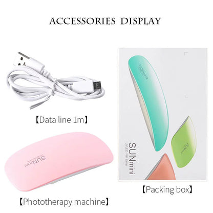 Mini Nail UV LED Lamp Portable Mouse Shape USB Fast Drying