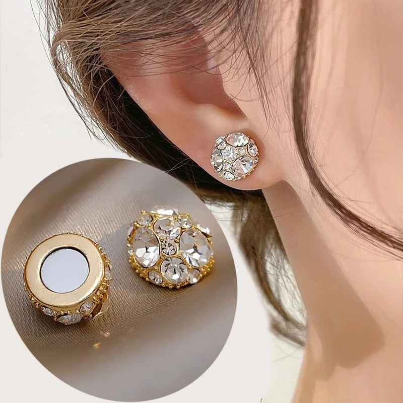 Solitaire Magnetic Earrings(Pair)